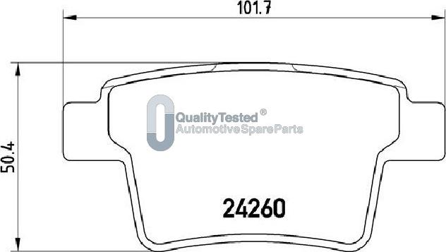 Japanparts PP0306JM - Bremžu uzliku kompl., Disku bremzes autodraugiem.lv