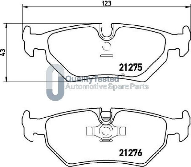 Japanparts PP0314JM - Bremžu uzliku kompl., Disku bremzes autodraugiem.lv