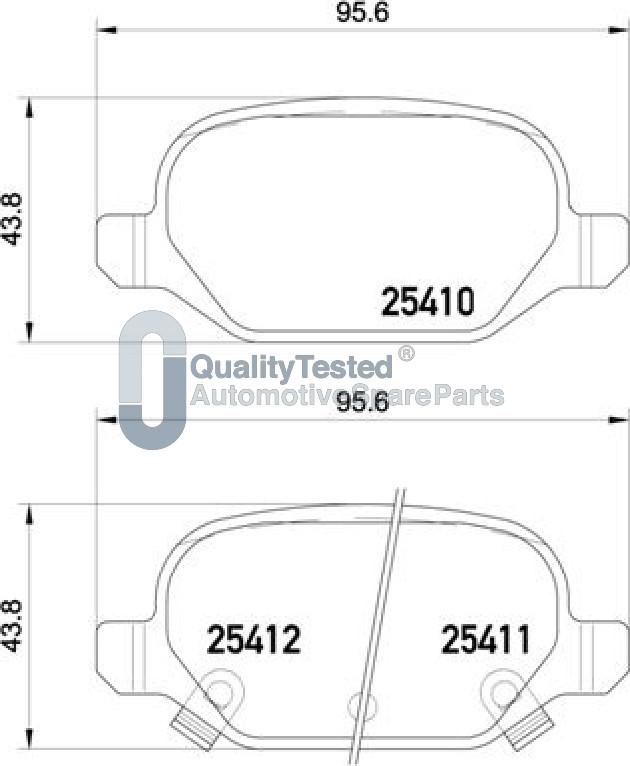 Japanparts PP0214JM - Bremžu uzliku kompl., Disku bremzes autodraugiem.lv