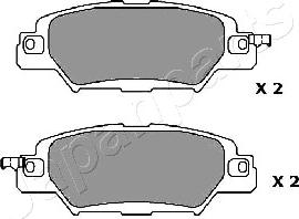 Japanparts PP-318AF - Bremžu uzliku kompl., Disku bremzes autodraugiem.lv