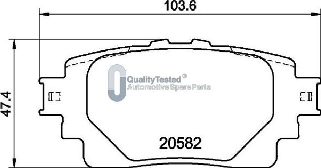 Japanparts PP264JM - Bremžu uzliku kompl., Disku bremzes autodraugiem.lv