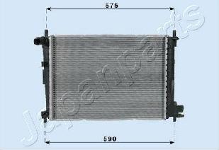 Japanparts RDA053066 - Radiators, Motora dzesēšanas sistēma autodraugiem.lv