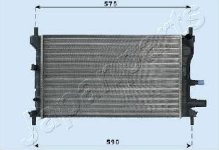 Japanparts RDA053060 - Radiators, Motora dzesēšanas sistēma autodraugiem.lv