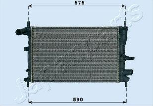 Japanparts RDA053062 - Radiators, Motora dzesēšanas sistēma autodraugiem.lv