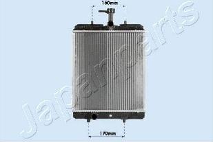 Japanparts RDA033068 - Radiators, Motora dzesēšanas sistēma autodraugiem.lv