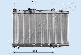 Japanparts RDA153009 - Radiators, Motora dzesēšanas sistēma autodraugiem.lv