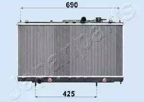 Japanparts RDA183018 - Radiators, Motora dzesēšanas sistēma autodraugiem.lv