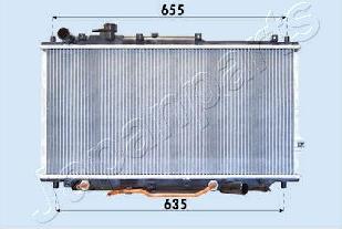 Japanparts RDA333007 - Radiators, Motora dzesēšanas sistēma autodraugiem.lv