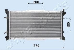 Japanparts RDA243001 - Radiators, Motora dzesēšanas sistēma autodraugiem.lv