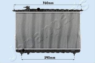 Japanparts RDA283095 - Radiators, Motora dzesēšanas sistēma autodraugiem.lv