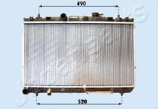 Japanparts RDA283100 - Radiators, Motora dzesēšanas sistēma autodraugiem.lv