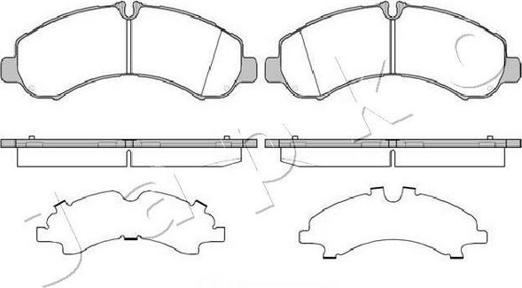 Japko 50526 - Bremžu uzliku kompl., Disku bremzes autodraugiem.lv