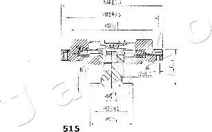 Japko 36515 - Sajūgs, Radiatora ventilators autodraugiem.lv