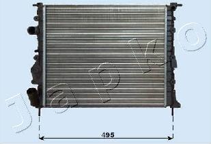 Japko RDA093020 - Radiators, Motora dzesēšanas sistēma autodraugiem.lv