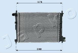 Japko RDA053066 - Radiators, Motora dzesēšanas sistēma autodraugiem.lv