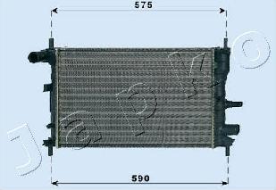 Japko RDA053062 - Radiators, Motora dzesēšanas sistēma autodraugiem.lv