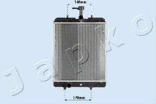 Japko RDA033068 - Radiators, Motora dzesēšanas sistēma autodraugiem.lv