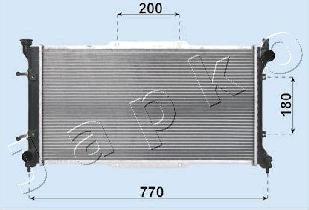 Japko RDA243001 - Radiators, Motora dzesēšanas sistēma autodraugiem.lv