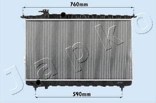 Japko RDA283095 - Radiators, Motora dzesēšanas sistēma autodraugiem.lv