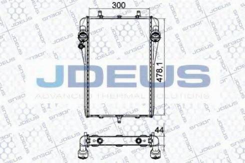 Jdeus 043M13 - Radiators, Motora dzesēšanas sistēma autodraugiem.lv
