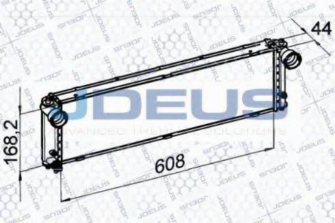 Jdeus 043M12 - Radiators, Motora dzesēšanas sistēma autodraugiem.lv