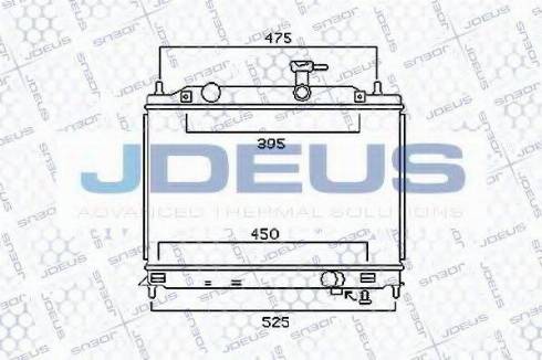 Jdeus 054M33 - Radiators, Motora dzesēšanas sistēma autodraugiem.lv