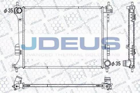 Jdeus 054M37 - Radiators, Motora dzesēšanas sistēma autodraugiem.lv