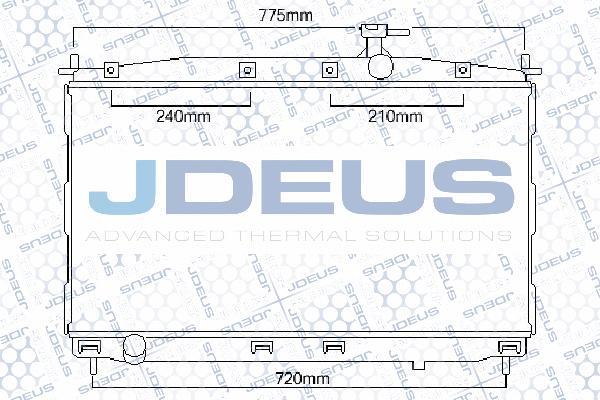 Jdeus 054M27 - Radiators, Motora dzesēšanas sistēma autodraugiem.lv