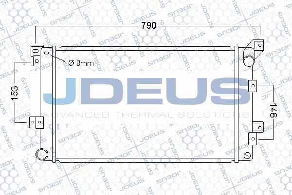 Jdeus 053M06 - Radiators, Motora dzesēšanas sistēma autodraugiem.lv