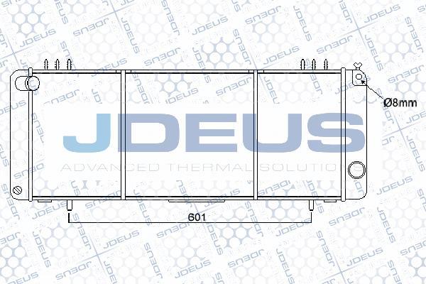 Jdeus 057M02 - Radiators, Motora dzesēšanas sistēma autodraugiem.lv