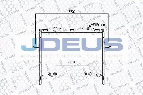 Jdeus 065M12 - Radiators, Motora dzesēšanas sistēma autodraugiem.lv