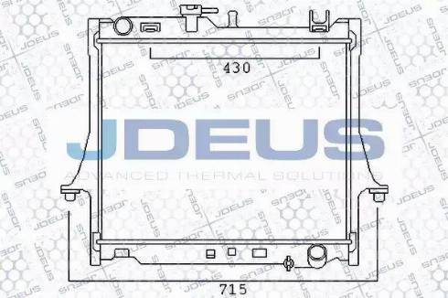 Jdeus 004M05 - Radiators, Motora dzesēšanas sistēma autodraugiem.lv