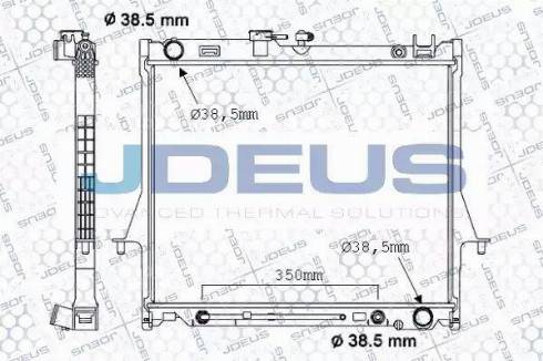 Jdeus 004M06 - Radiators, Motora dzesēšanas sistēma autodraugiem.lv