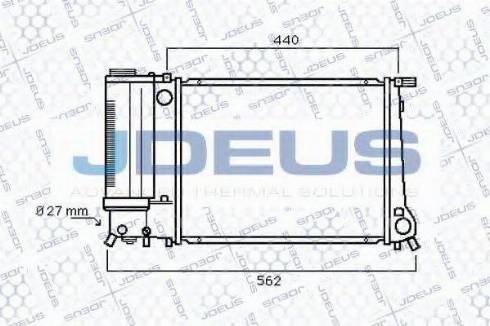 Jdeus 005M59 - Radiators, Motora dzesēšanas sistēma autodraugiem.lv