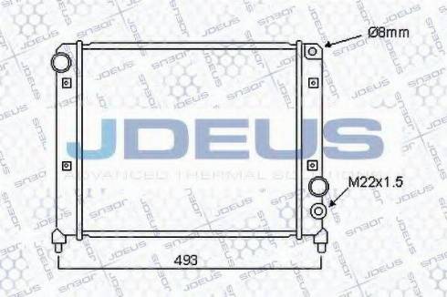 Jdeus 000V04 - Radiators, Motora dzesēšanas sistēma autodraugiem.lv