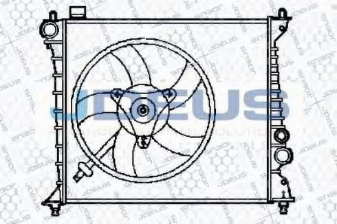 Jdeus 001M19 - Radiators, Motora dzesēšanas sistēma autodraugiem.lv