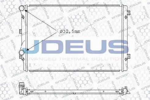 Jdeus 001M24 - Radiators, Motora dzesēšanas sistēma autodraugiem.lv