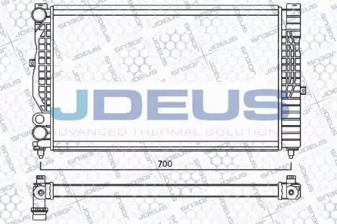 Jdeus 001M20 - Radiators, Motora dzesēšanas sistēma autodraugiem.lv