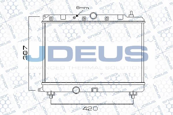 Jdeus 002M04 - Radiators, Motora dzesēšanas sistēma autodraugiem.lv