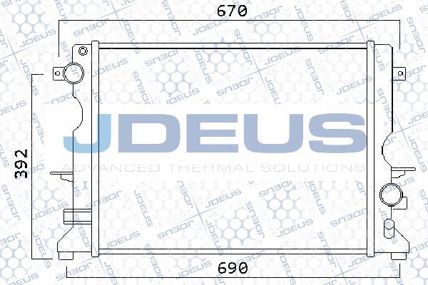 Jdeus 002M25 - Radiators, Motora dzesēšanas sistēma autodraugiem.lv