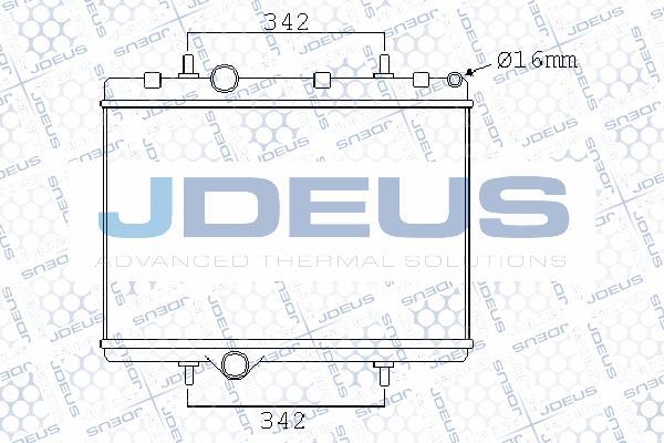 Jdeus 007M58 - Radiators, Motora dzesēšanas sistēma autodraugiem.lv