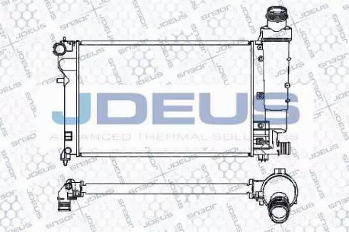 Jdeus 007M08 - Radiators, Motora dzesēšanas sistēma autodraugiem.lv