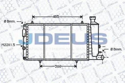 Jdeus 007N15 - Radiators, Motora dzesēšanas sistēma autodraugiem.lv