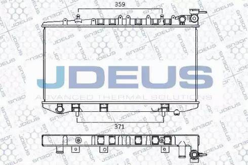 Jdeus 019M49 - Radiators, Motora dzesēšanas sistēma autodraugiem.lv