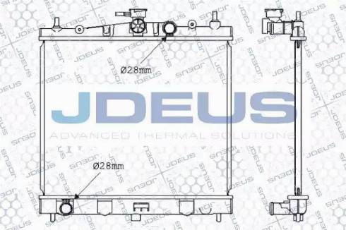 Jdeus 019M50 - Radiators, Motora dzesēšanas sistēma autodraugiem.lv