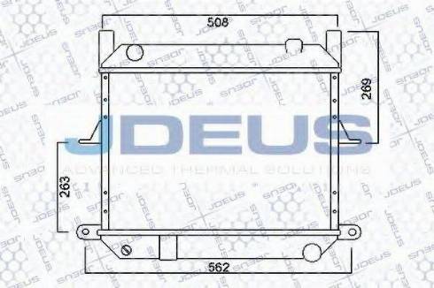 Jdeus 019M64 - Radiators, Motora dzesēšanas sistēma autodraugiem.lv