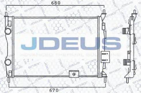 Jdeus 019M14 - Radiators, Motora dzesēšanas sistēma autodraugiem.lv