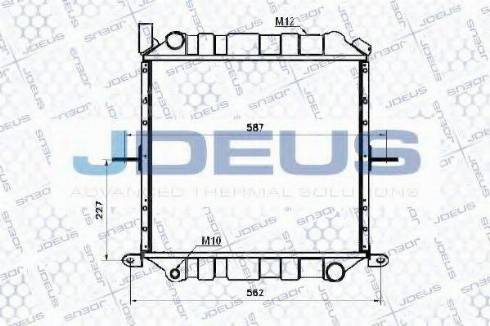 Jdeus 019M70 - Radiators, Motora dzesēšanas sistēma autodraugiem.lv