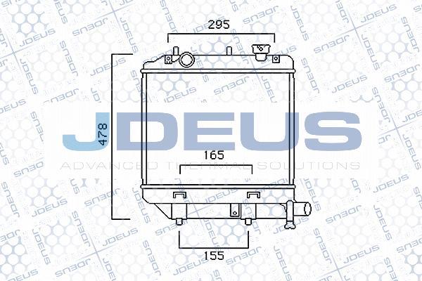 Jdeus 016M31 - Radiators, Motora dzesēšanas sistēma autodraugiem.lv