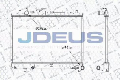 Jdeus 016N10 - Radiators, Motora dzesēšanas sistēma autodraugiem.lv